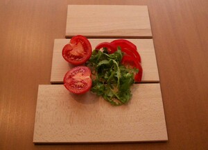 Set of three chopping boards